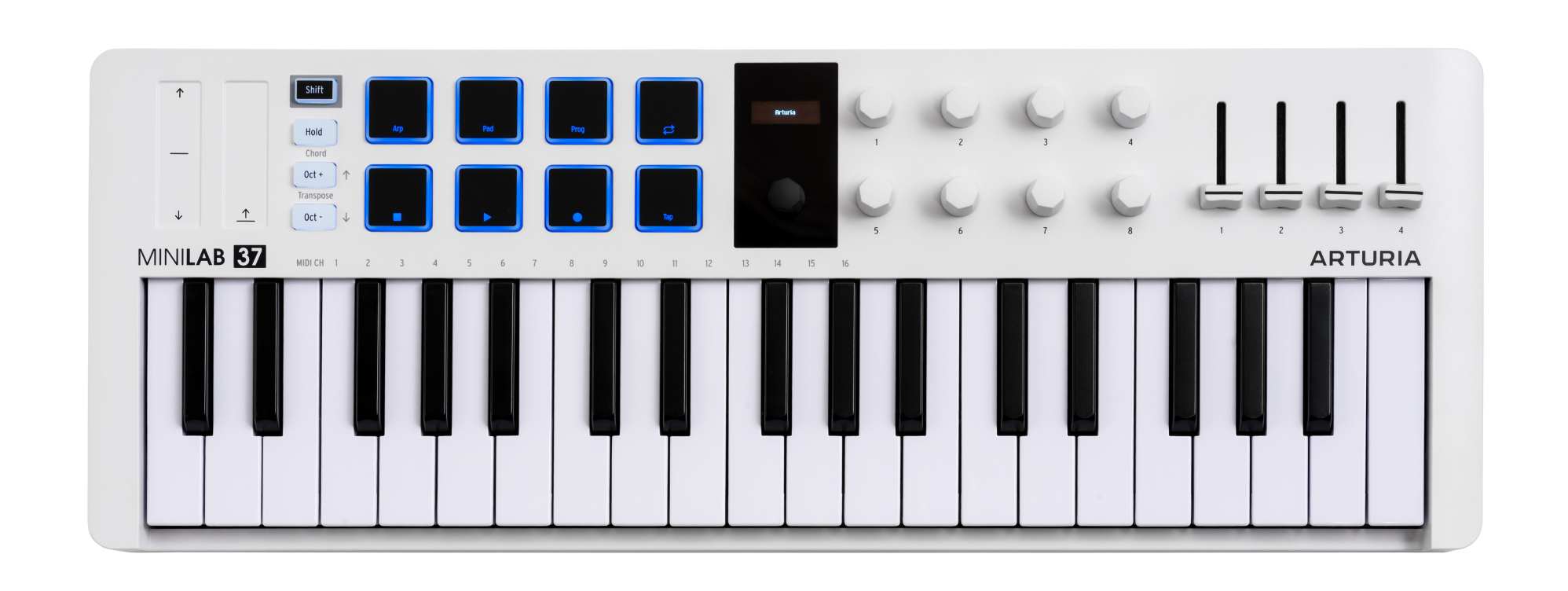 Arturia MiniLab 37 вигляд зверху