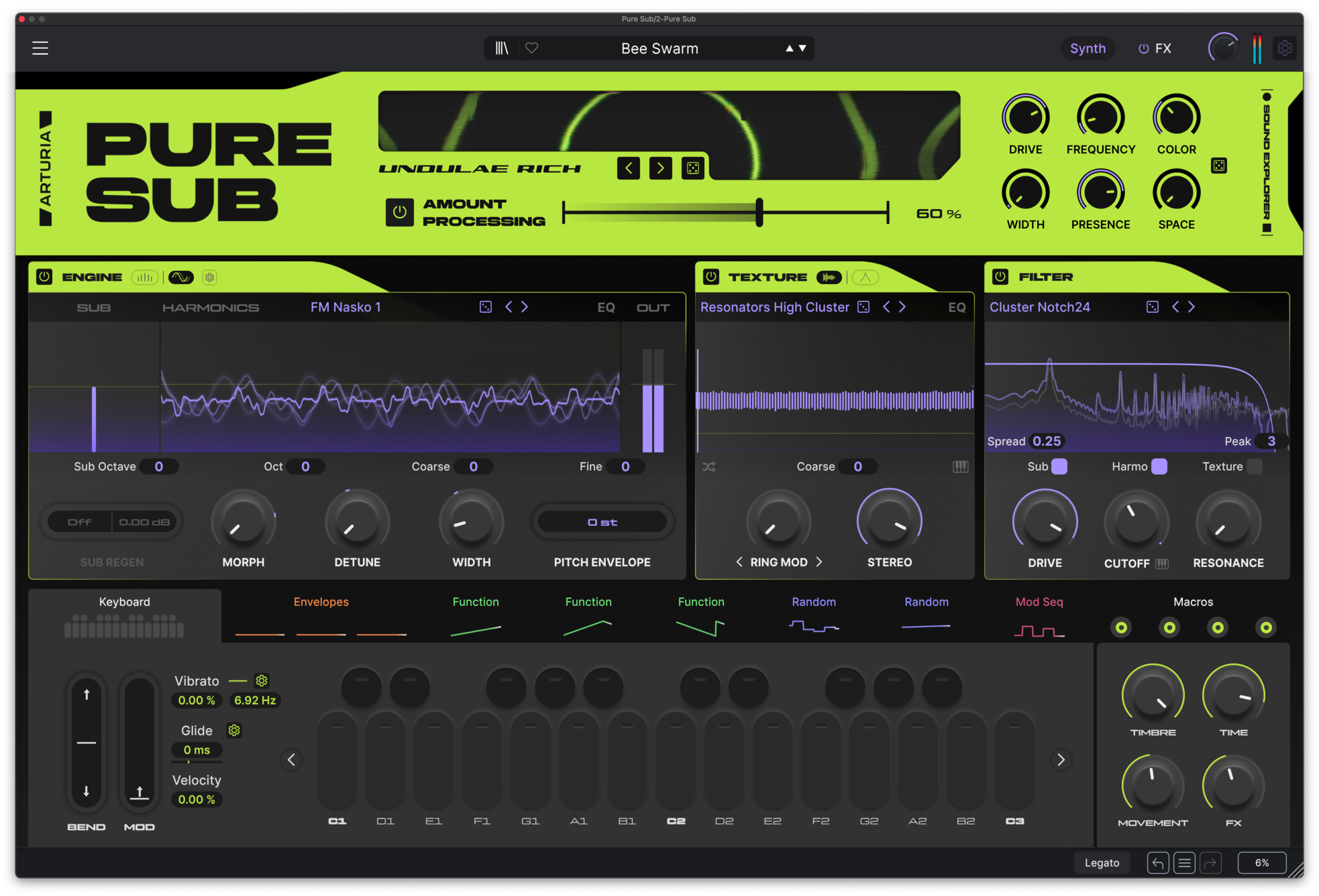 Синтезатор Arturia Pure Sub